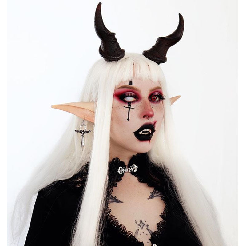 Black Lace Long Sleeve Lantern Sleeve Dress EV4002