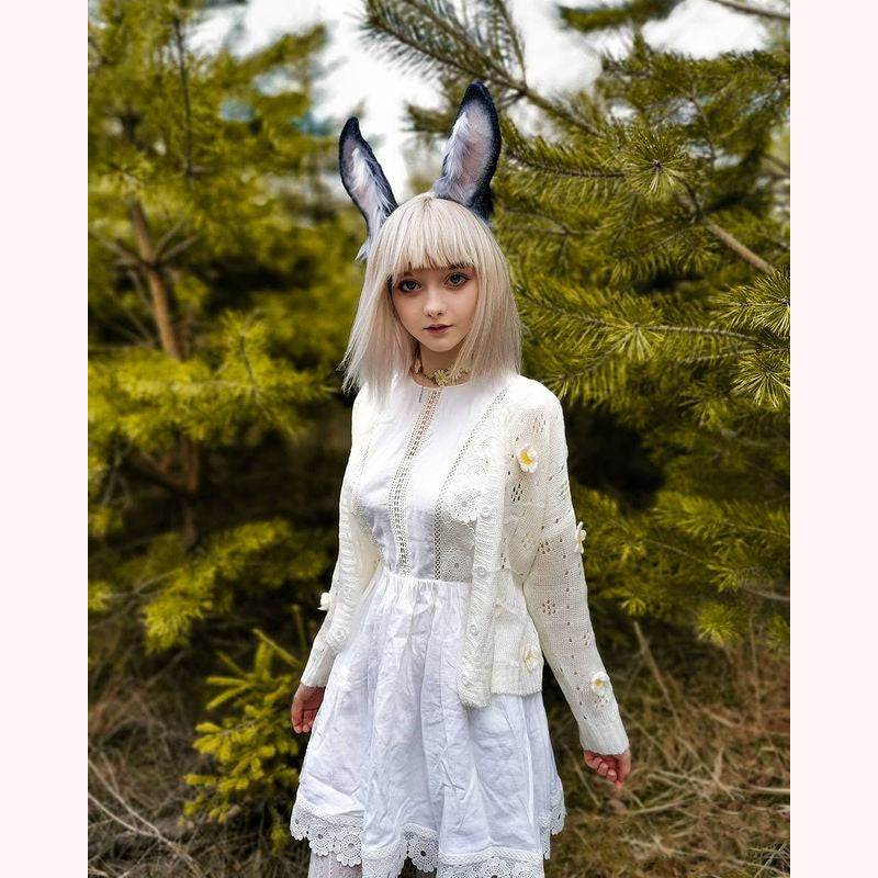 "3D FLOWERS" SWEATER KNIT CARDIGAN S032501