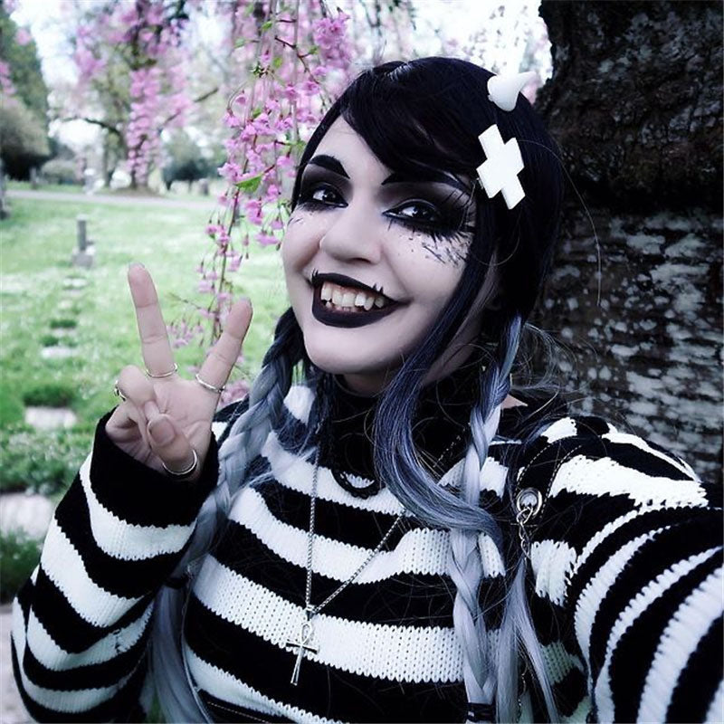 "LOLITA BLACK WHITE GRADIENT" WIG N101504