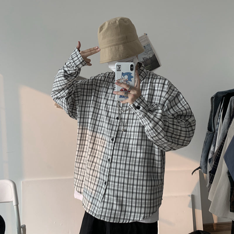 "PLAID COAT" LONG-SLEEVED SHIRT S031101