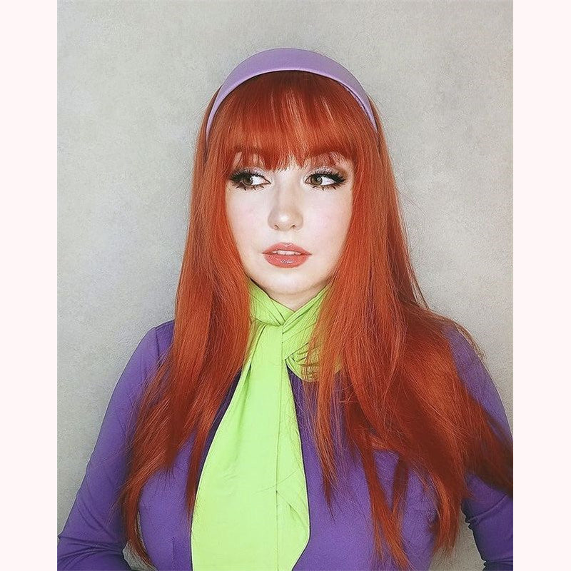 "LOLITA ORANGE" LONG STRAIGHT WIG S033106