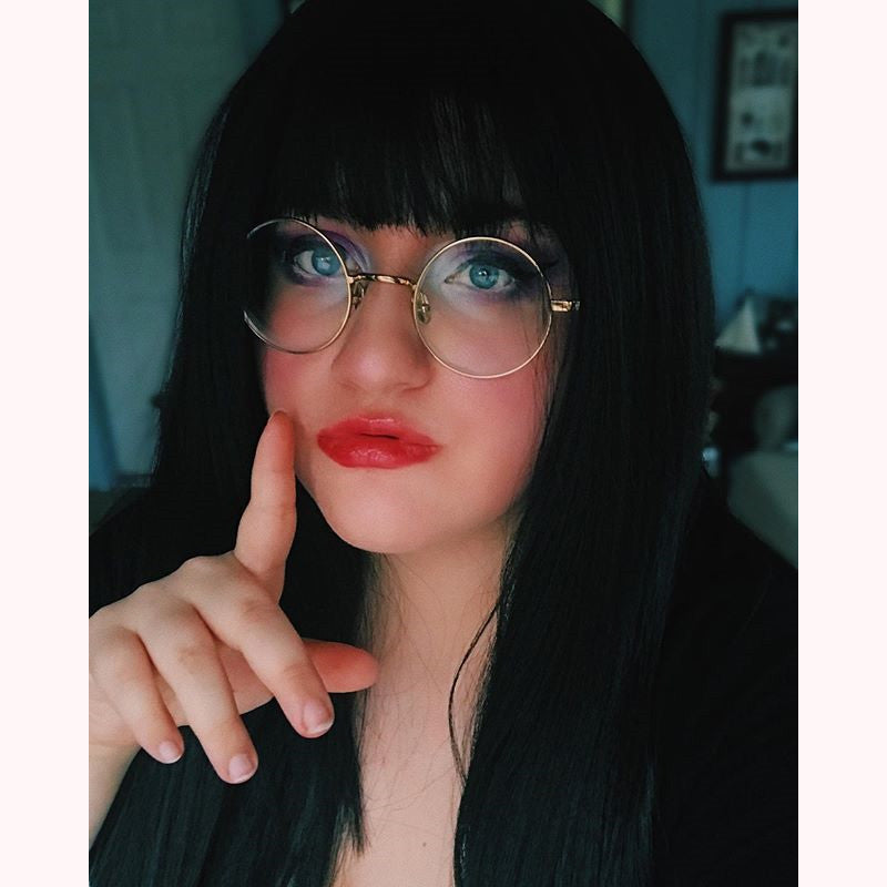 BLACK LONG STRAIGHT WIG K070504