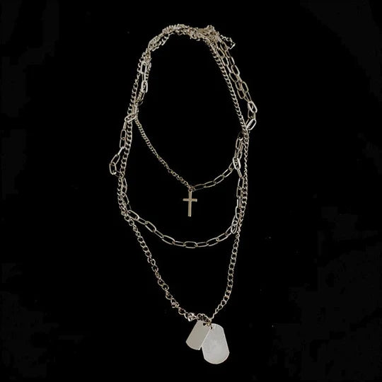 Hip-hop cross necklace sweater chain UB96040