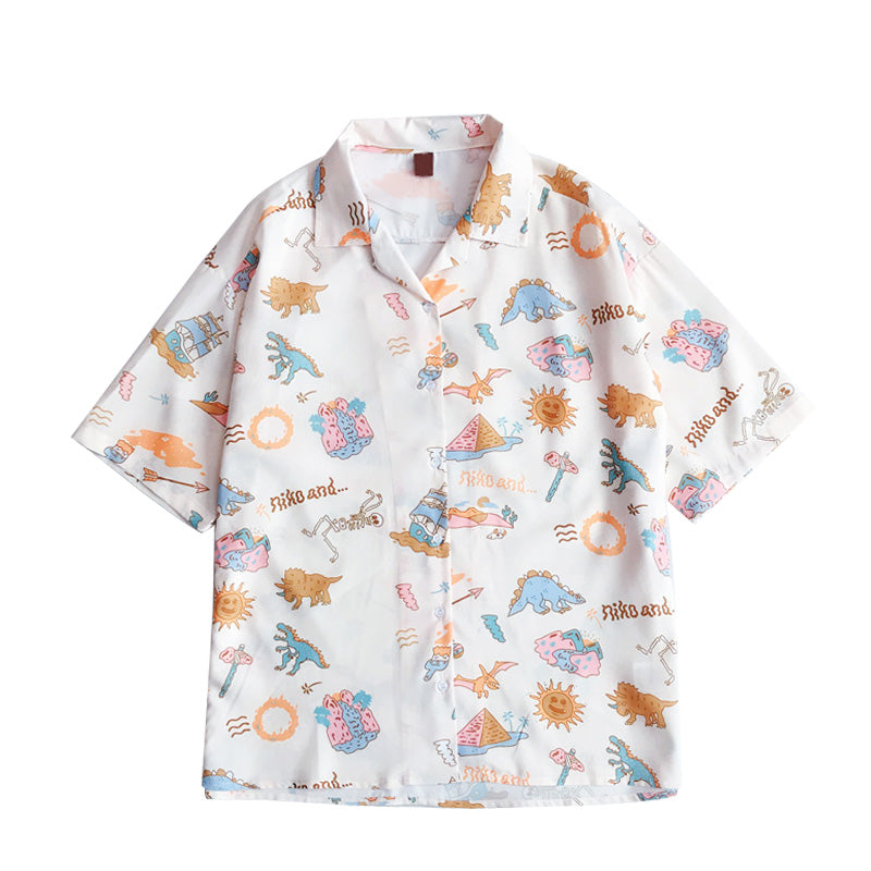 "LITTLE DINOSAUR PRINTING" SHORT SLEEVE SHIRT S031404