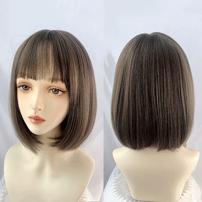 "AIR BANGS NATURAL SHORT STRAIGHT" WIG N032502