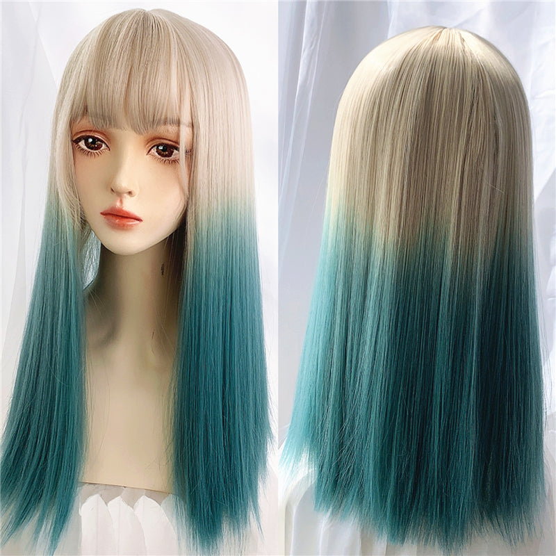 "LINEN GOLD GRADIENT MID-LENGTH" WIG N101407