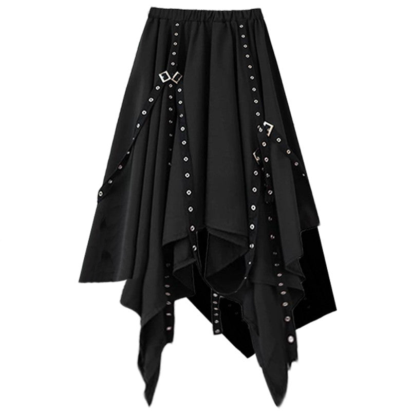 "PUNK BLACK VINTAGE" SHIRT / SKIRT N102902