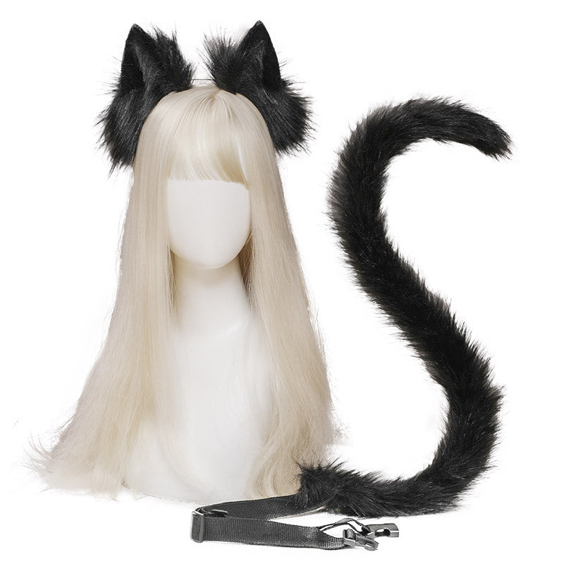 CAT EAR HEADBAND + CAT TAIL COSPLAY SET UB2683
