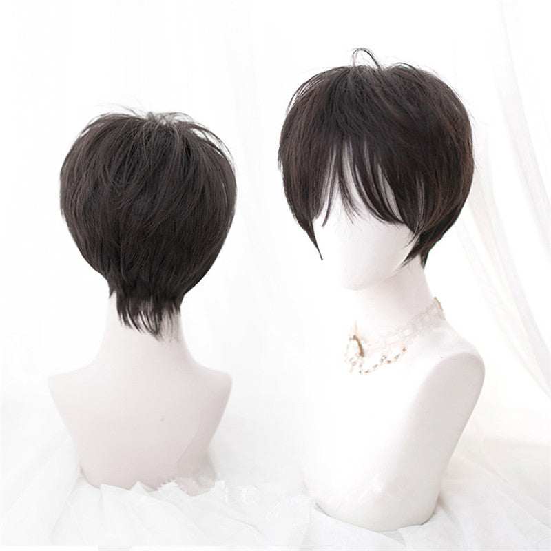 "BLACK BROWN SHORT" WIG N022005
