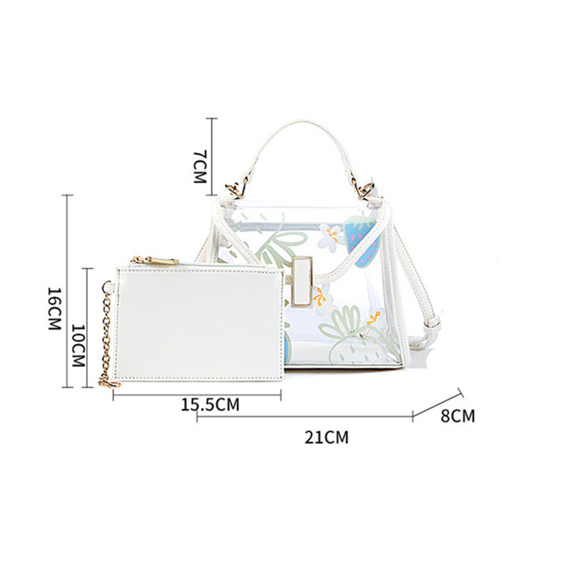 "PASTEL TRANSPARENT FRUIT PRINT" BAG UB2421