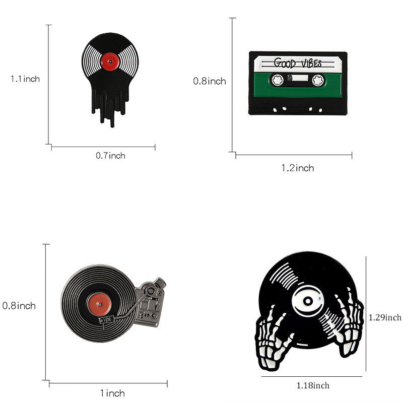 "FIVE RECORD" PINS N090310