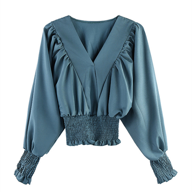 "V-NECK TUNIC" CROP TOP N101506