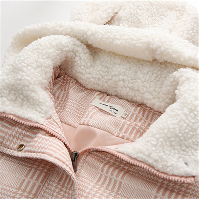 "BEAR EARS PINK COTTON" COAT N123103