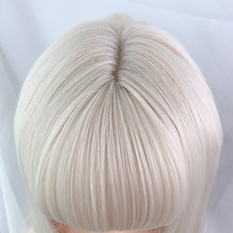 "AIR BANGS CUTE BEIGE BOBO SHORT" WIG UB2382