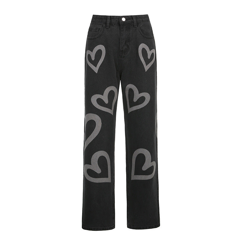 "LOVE PRINT" JEANS N022606