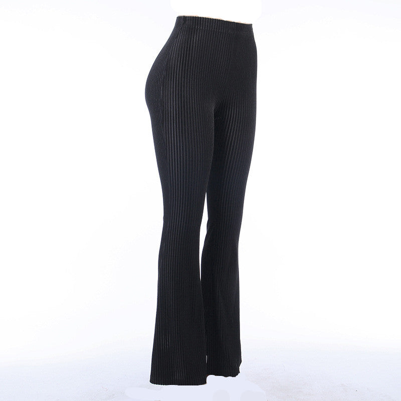 "DARK VINTAGE SUEDE FLARED" PANTS N102903