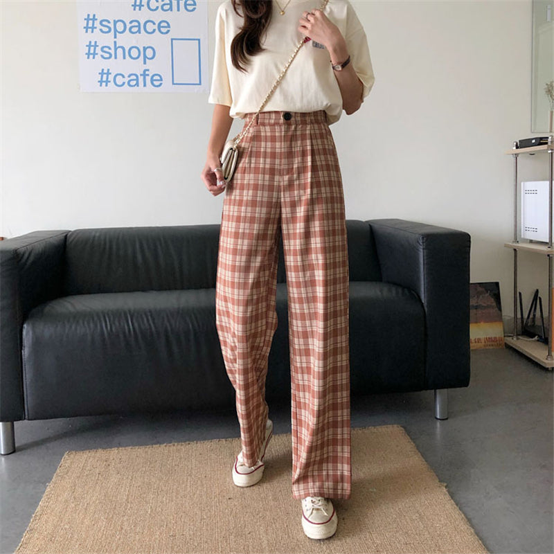 "SIX COLOR PLAID CASUAL" PANTS N110509
