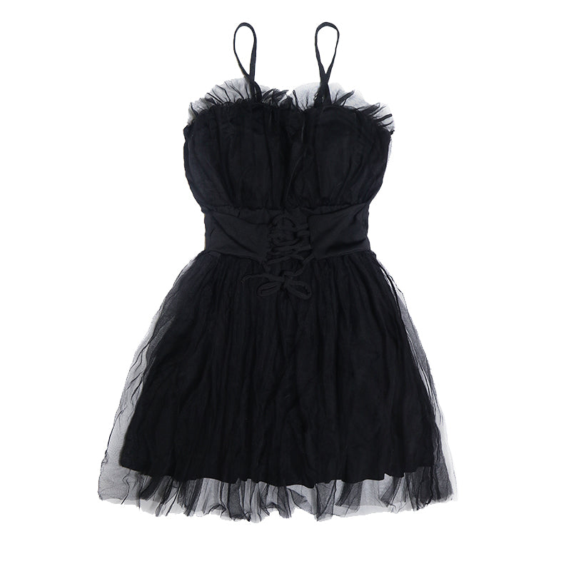 "MESH LACE STRAP SLING" SWIMSUIT N052002