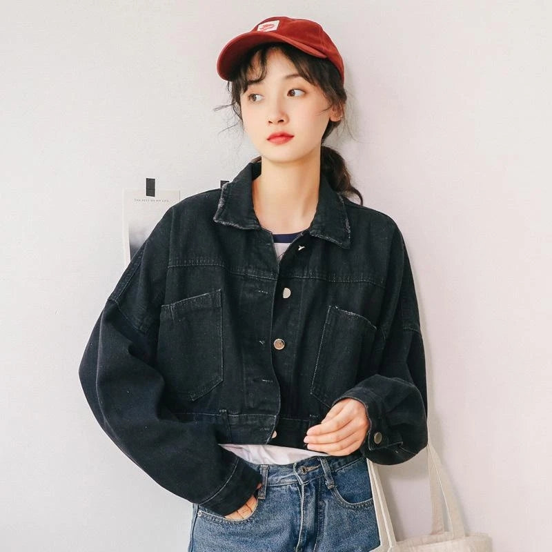 "BACK TIE DENIM" JACKET N082102