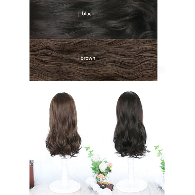 "LOLITA WIG BLACK/BROWN LONG CURLY" WIG N032007