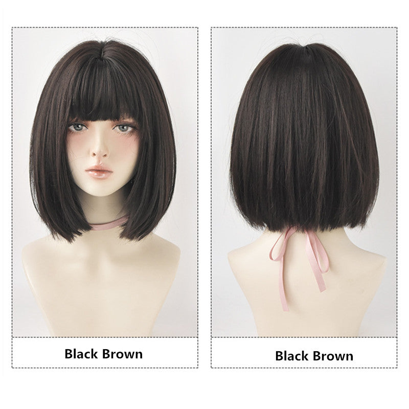 CUTE BANGS SHORT STRAIGHT WIG UB2554