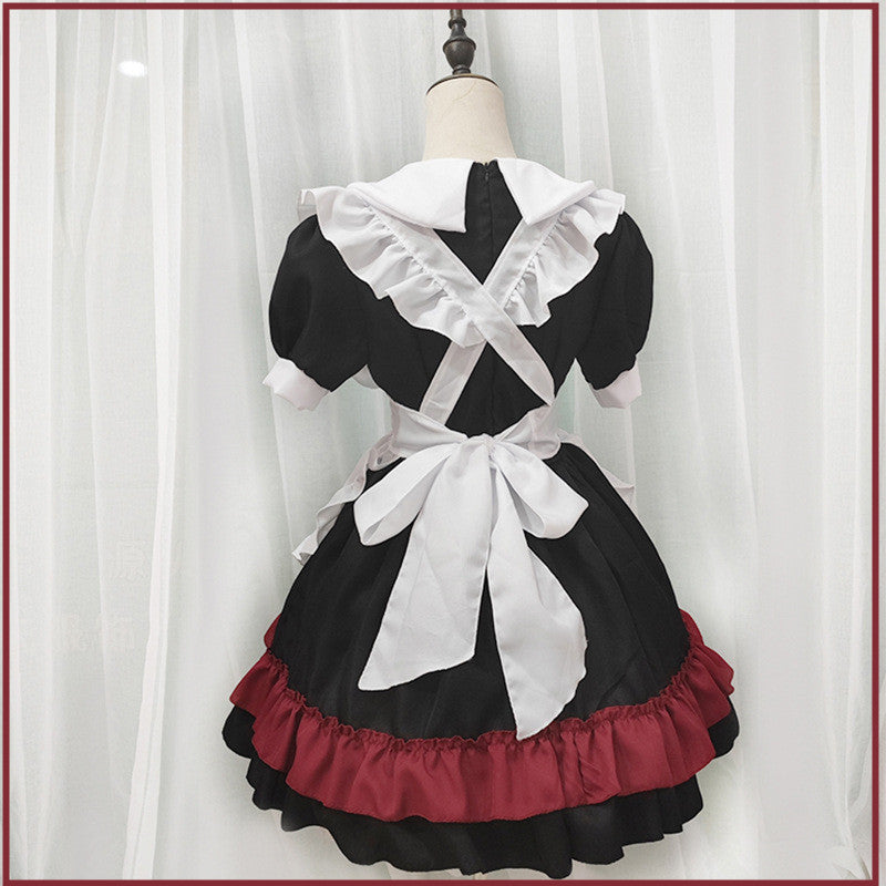 LOLITA BLACK RED LITTLE DEVIL MAID OUTFIT UB2780