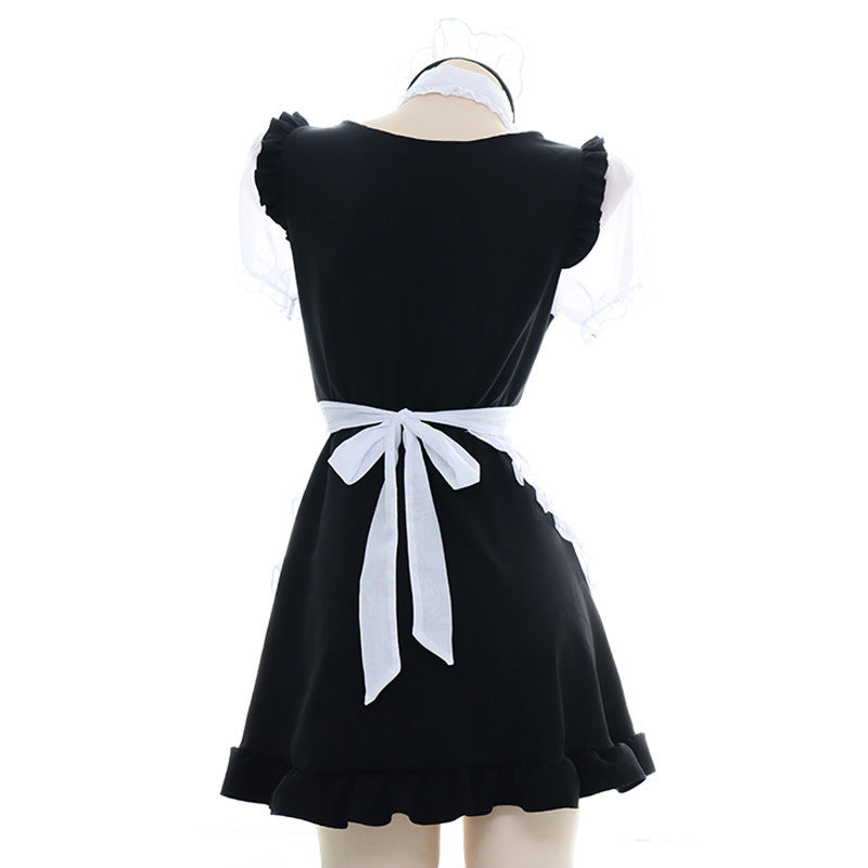 "BLACK WHITE TRANSLUCENT" MAID OUTFIT N031505