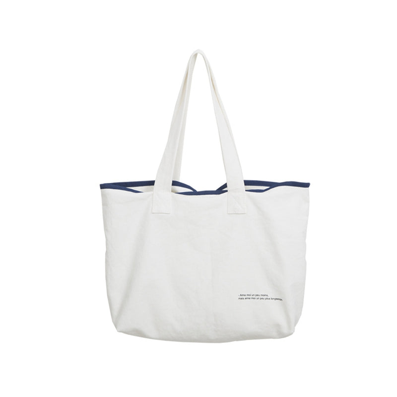 "HARAJUKU BLUE WHITE CANVAS" BAG UB2416