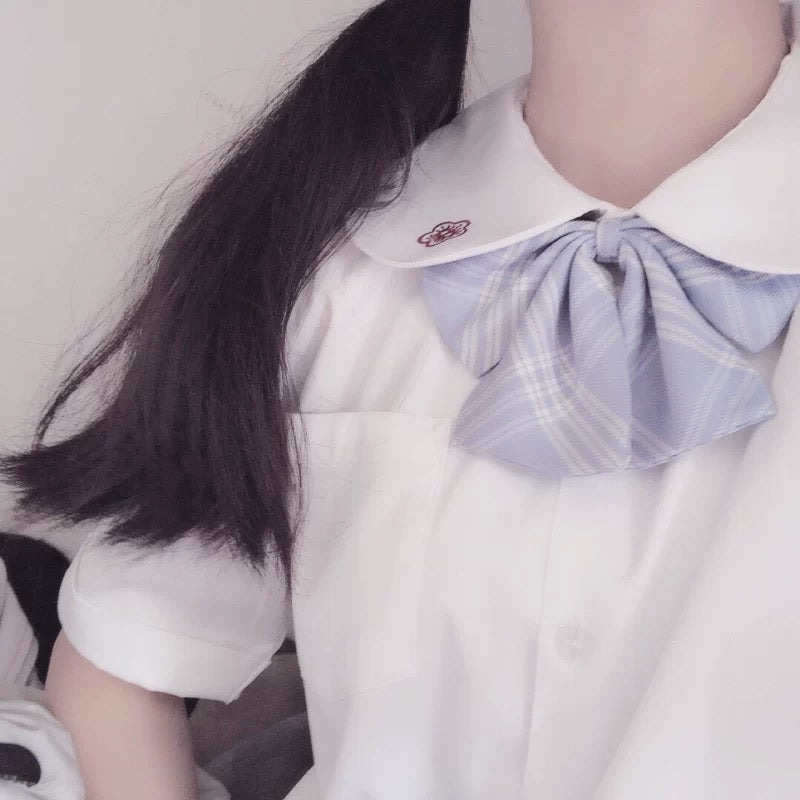 "COLLAR PLUM EMBROIDERY" SHIRT N081401