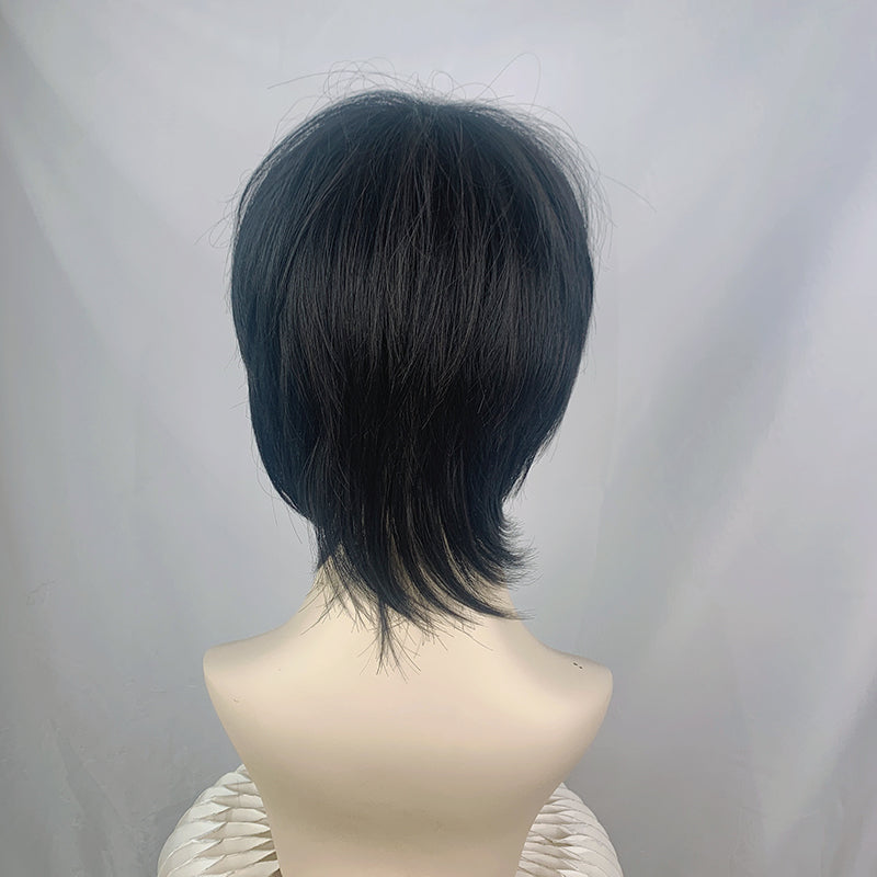 "BLACK IRREGULAR BANGS SHORT STRAIGHT" WIG UB2383
