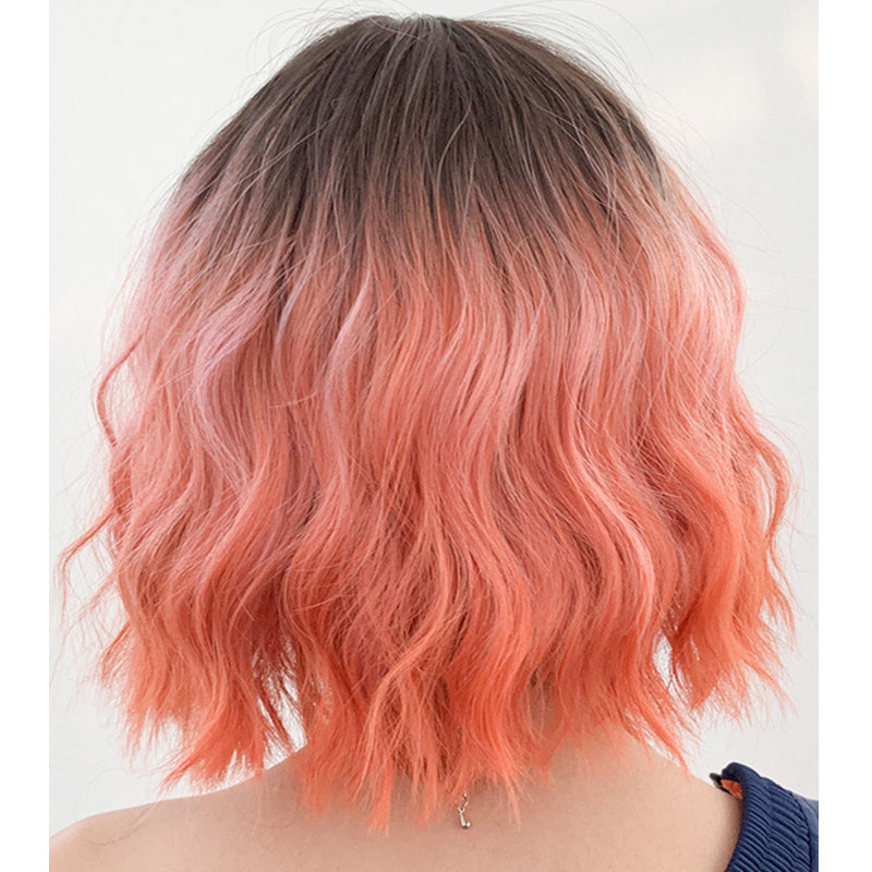 NATURAL BANGS GRADIENT SHORT CURLY WIG UB2565