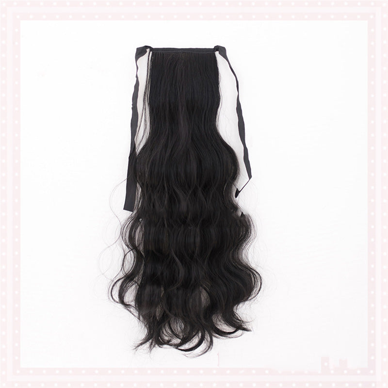 "LOLITA LACE-UP LONG ROLL DOUBLE" PONYTAIL N012807