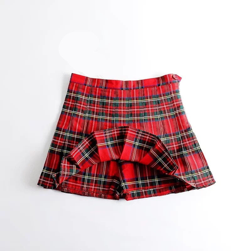 "COLLEGE STYLE PLEATED" SKIRT N121402
