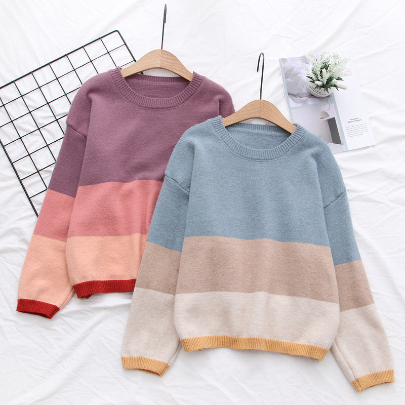 "STRIPED LOOSE" SWEATER N123101
