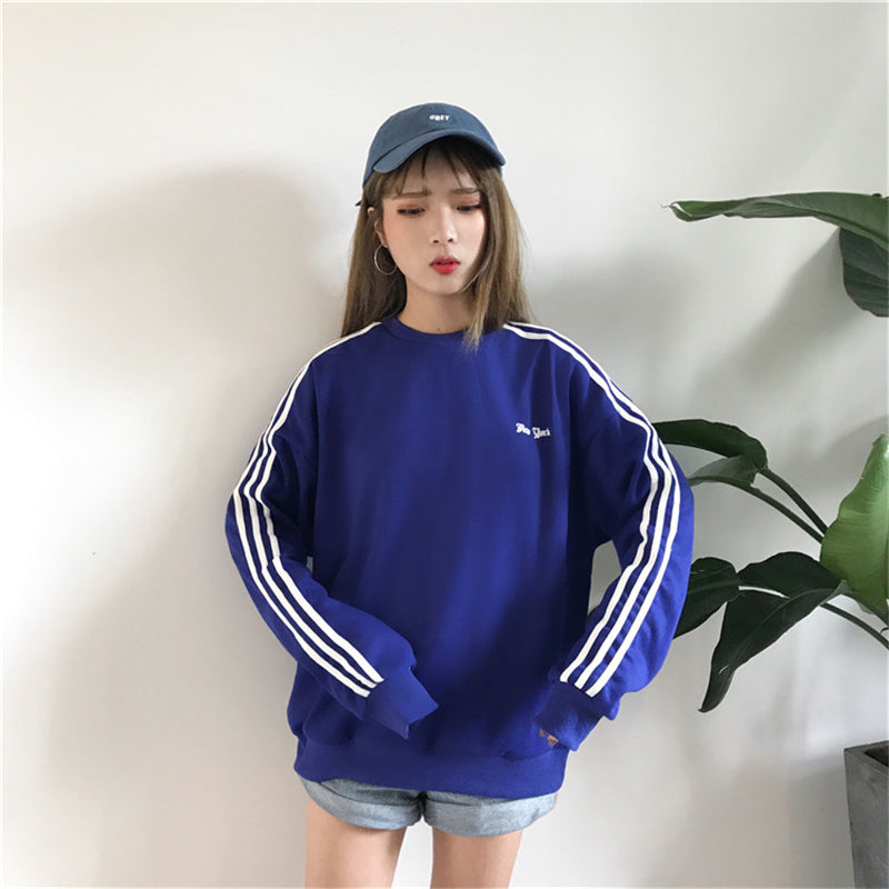 "THREE STRIPED LONG SLEEVE" SWEATSHIRT N110503