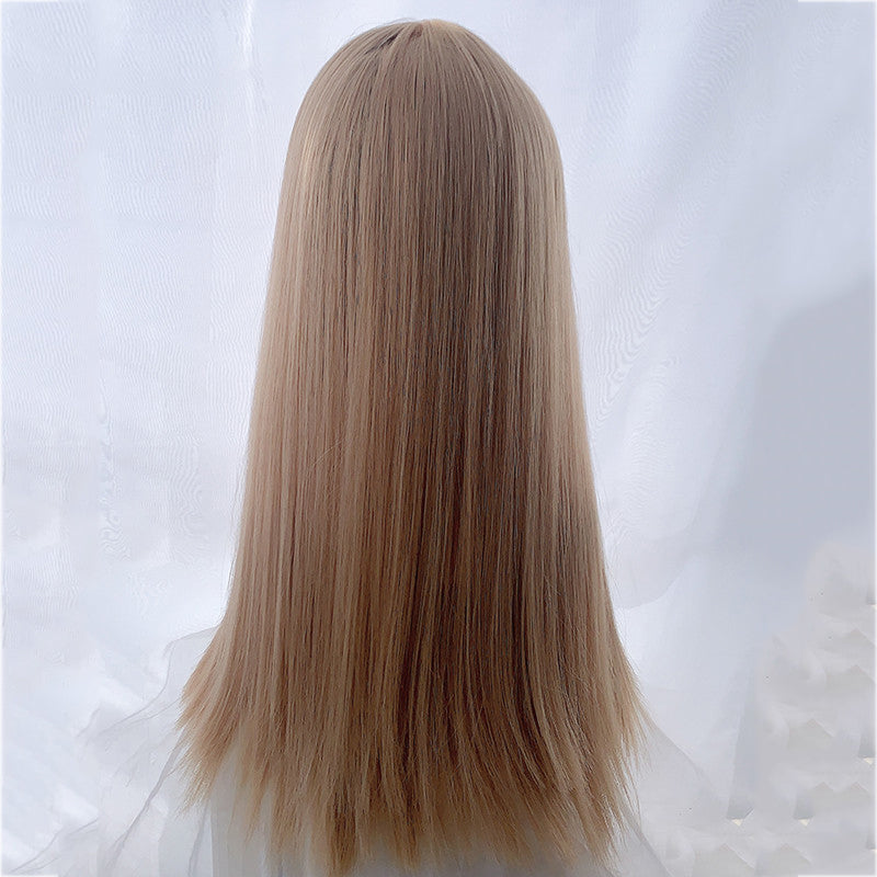 "LOLITA STRAIGHT BANGS MILK TEA PLATINUM" WIG N101303