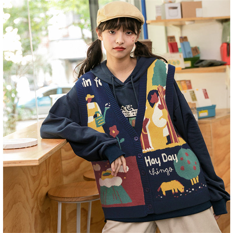 "HAY DAY " SWEATER CARDIGAN N091609