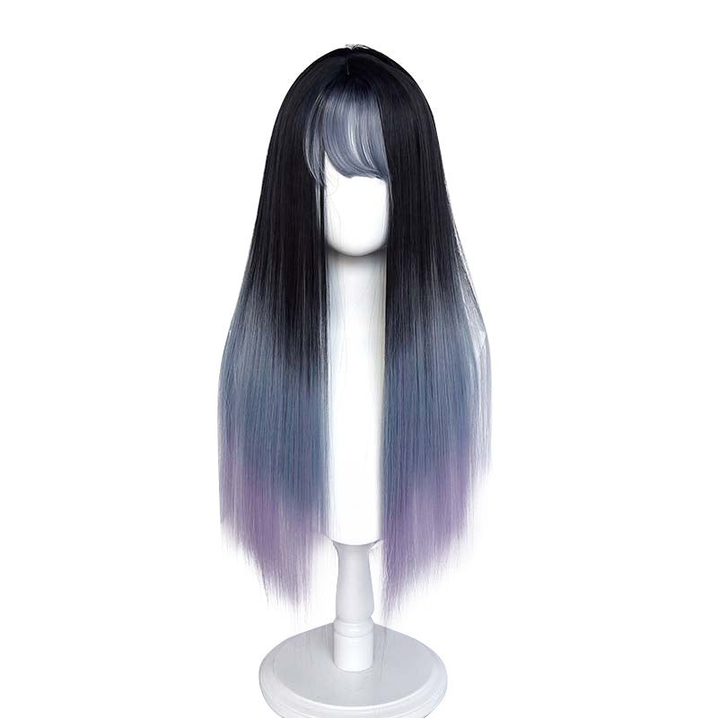 "JK BLUE PURPLE GRADIENT LONG STRAIGHT" WIG N012206
