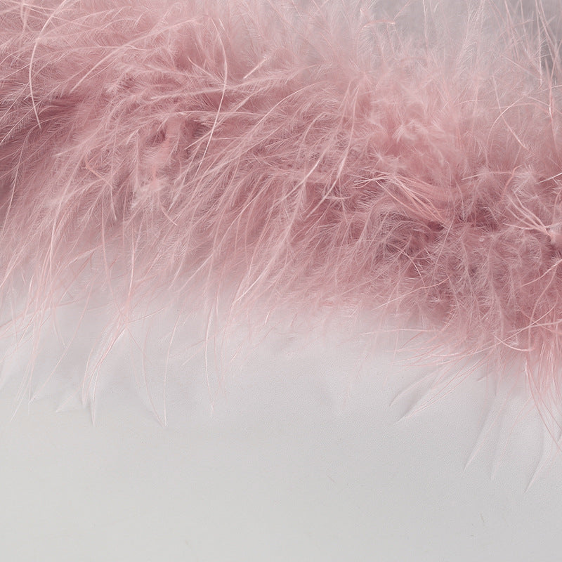 “PINK CUTE SEXY FURRY SUSPENDER” VEST TOP W031101