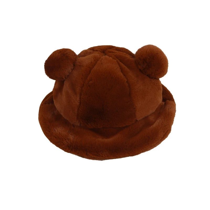 "STUFFED BEAR EARS FISHERMAN" HAT UB2467