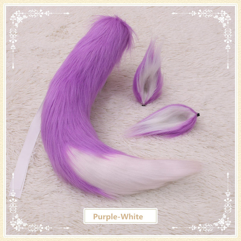 COSPLAY FOX EAR HAIR CLIP + TAIL SET UB2692