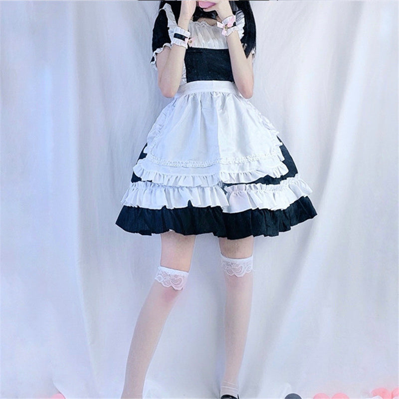 "CUTE LOLITA BLACK WHITE MAID" OUTFIT N122903