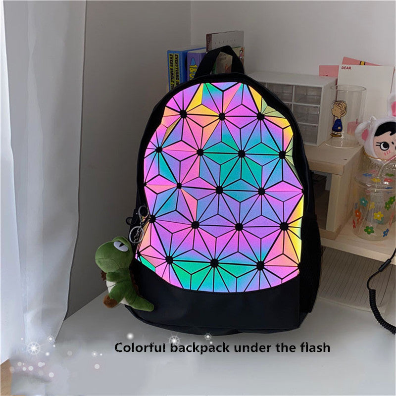 "DIAMOND CHECK ULZZANG" BACKPACK N082505