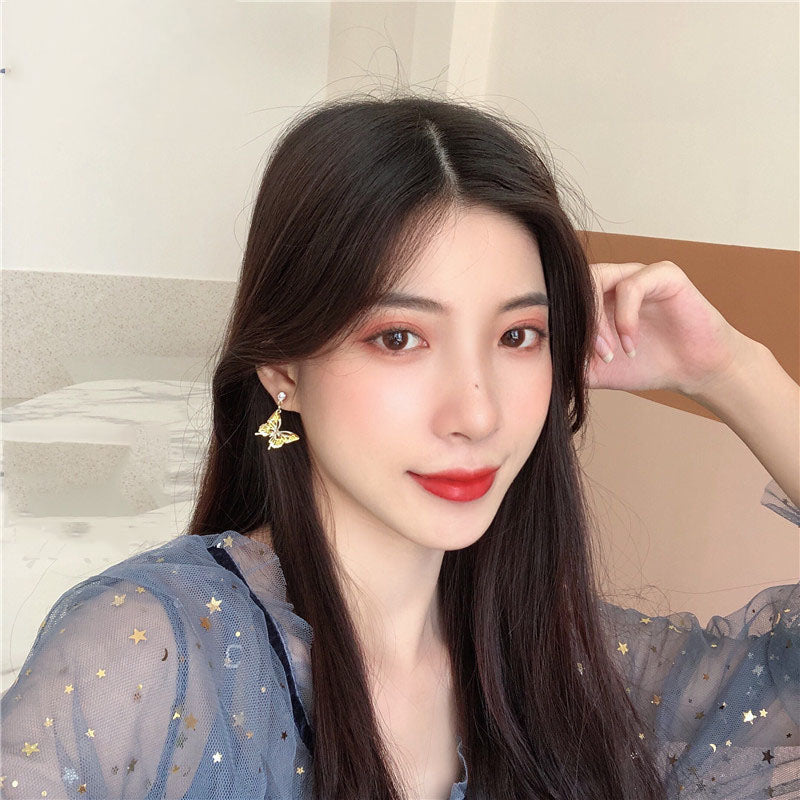 "AMBER BUTTERFLY" EARRINGS N090912