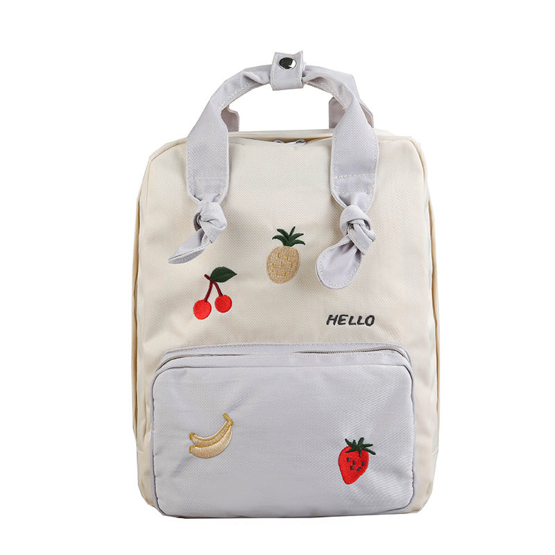 "FRUIT EMBROIDERY" BACKPACK N082606