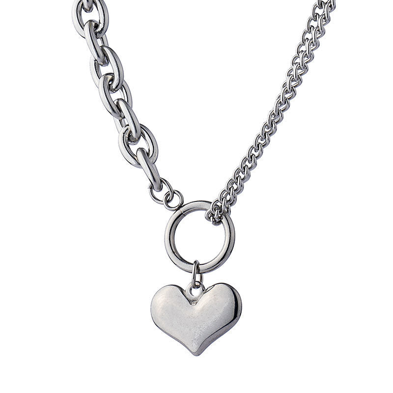 "TITANIUM STEEL LOVE PENDANT" NECKLACE D052506