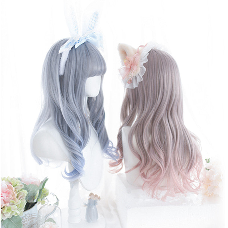 "BLUE APRICOT PINK LONG" WIG D052108