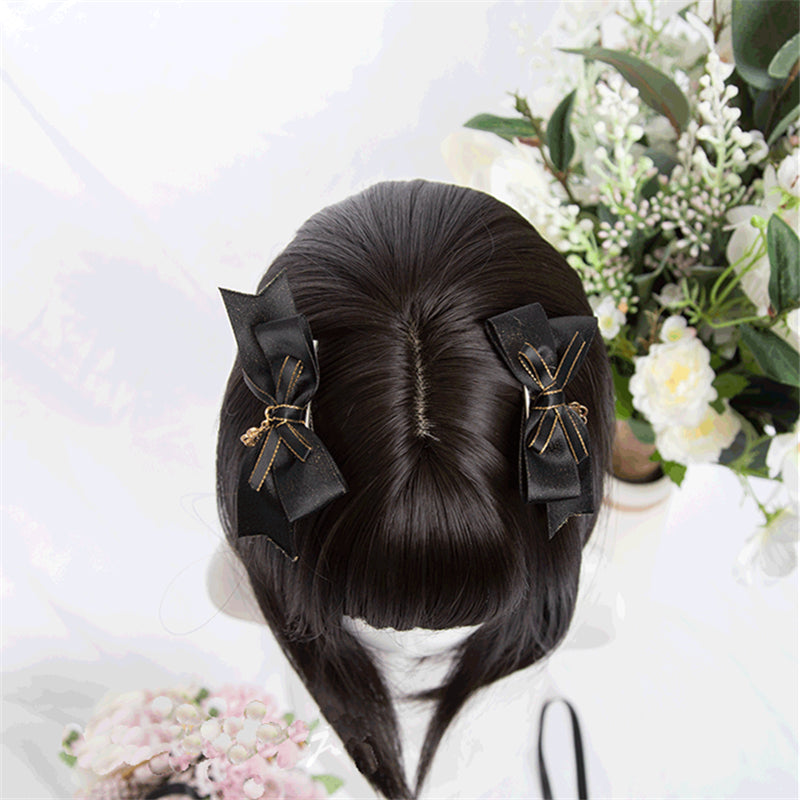 "BROWN BLACK SHORT STRAIGHT" WIG D071804