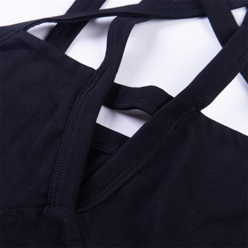 "BLACK PENTAGRAM BOTTOMING" BODYSUIT D051209