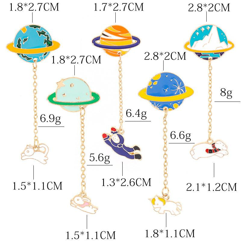 "5 PIECES PLANET" PINS D070101
